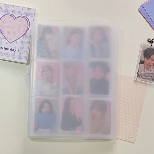 极速韩国ins简约透明3寸相册 追星照片名片专辑小卡收纳册大容量