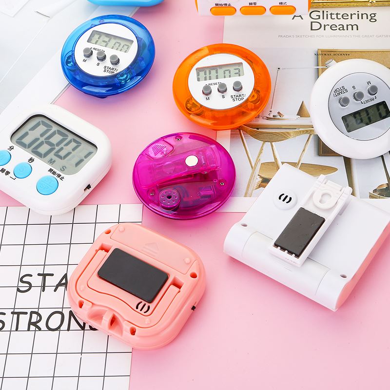。电子定时器厨房计时提醒器闹钟迷生你倒计时器秒表学时间管理器