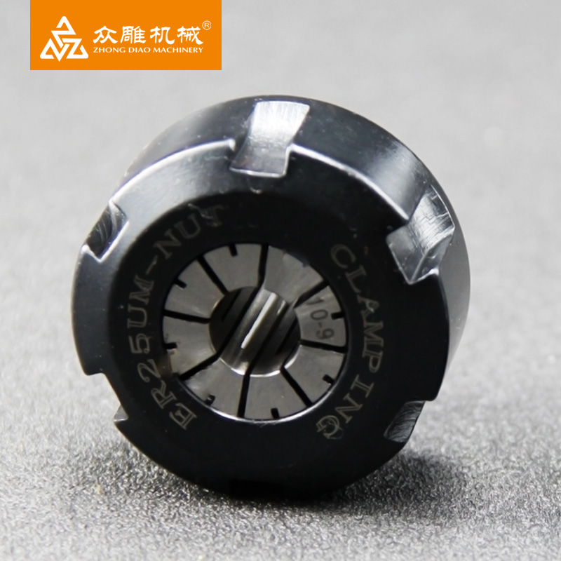 雕刻机夹头弹簧发夹头高精度ER弹簧发夹套加工中心嗦咀雕刻机螺母