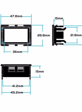 极速Mn Dgtal Voltmeter Ammeter DC 100V 10A Panel Amp Volt Vo