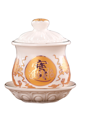 供佛杯供杯佛杯供大悲水财神陶瓷佛前观音圣水杯供水杯佛具用品