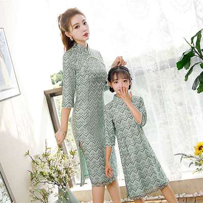 Parent-child clothes  m and daughter clothes  spring and aut