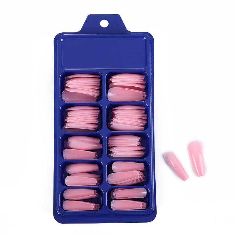 2020 New 100pcs Professional Fake Nails T Shape Candy Color
