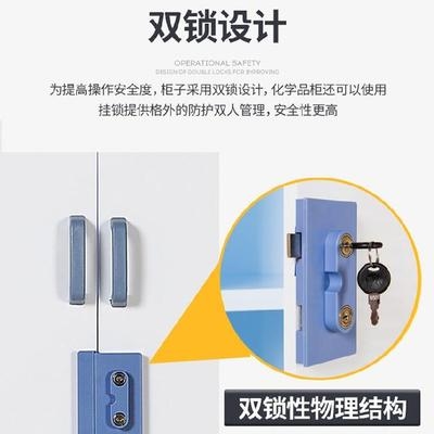 实验柜多层双锁柜环保耐用存放易制毒硝酸储存柜pp药品柜耐酸碱柜