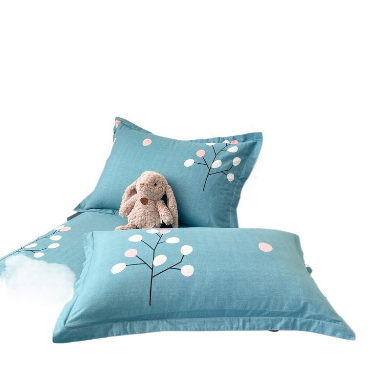 床单单件季87564509100棉布儿夏人童单学1生宿舍被单三件套.5米双