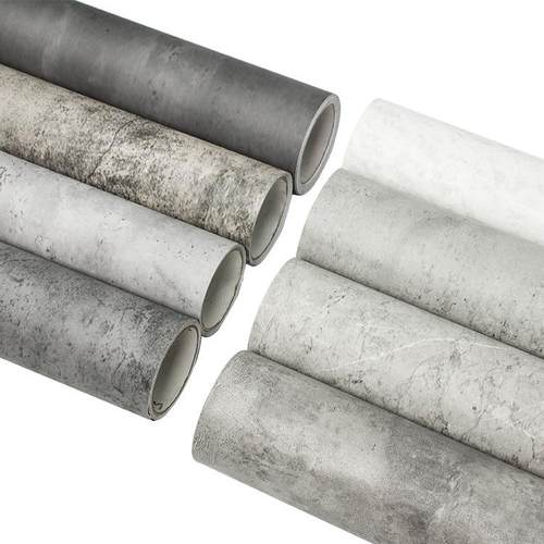 1.2米宽灰色墙纸水泥纹复古纯色贴纸自粘防水奶茶服装店酒吧壁纸