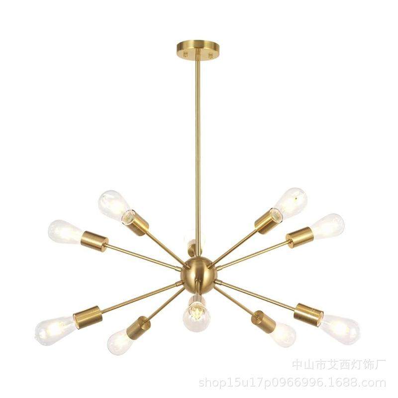 美式工业风餐厅服装店卫星吊灯复古个性创意客厅卧室枝型铁艺吊灯,家装灯饰光源,智能吊灯,淘宝优惠券,粉丝福利购,淘宝优惠卷