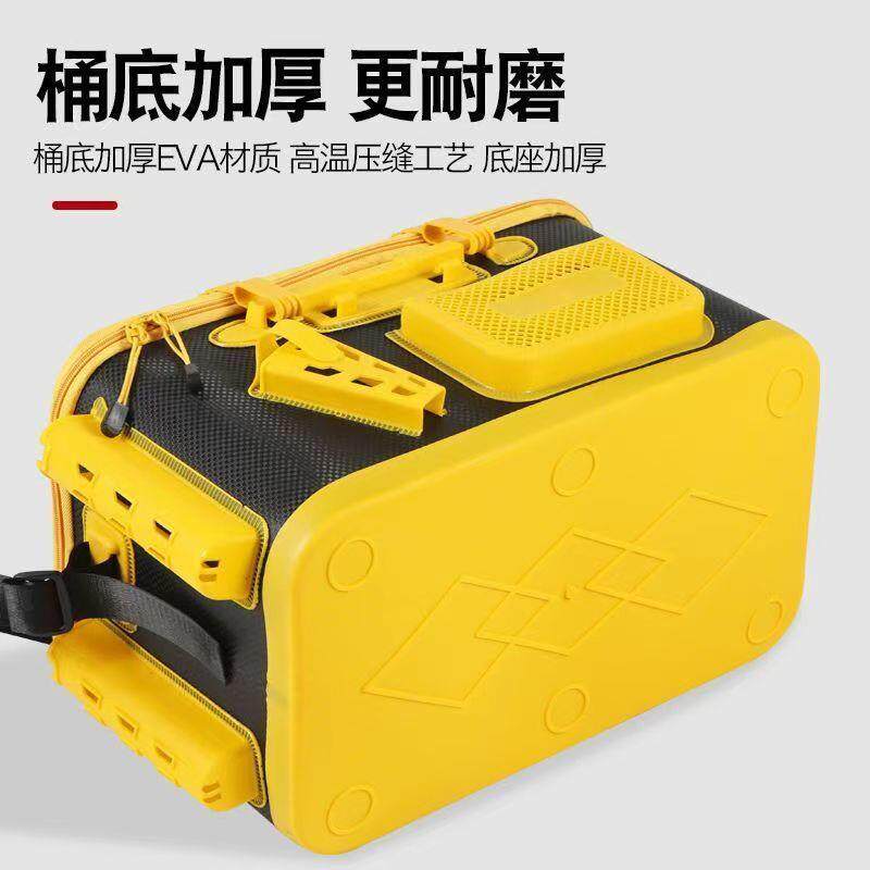 增氧活鱼桶加厚多功能钓鱼桶手提可折叠鱼护桶装鱼箱鱼护水桶钓箱