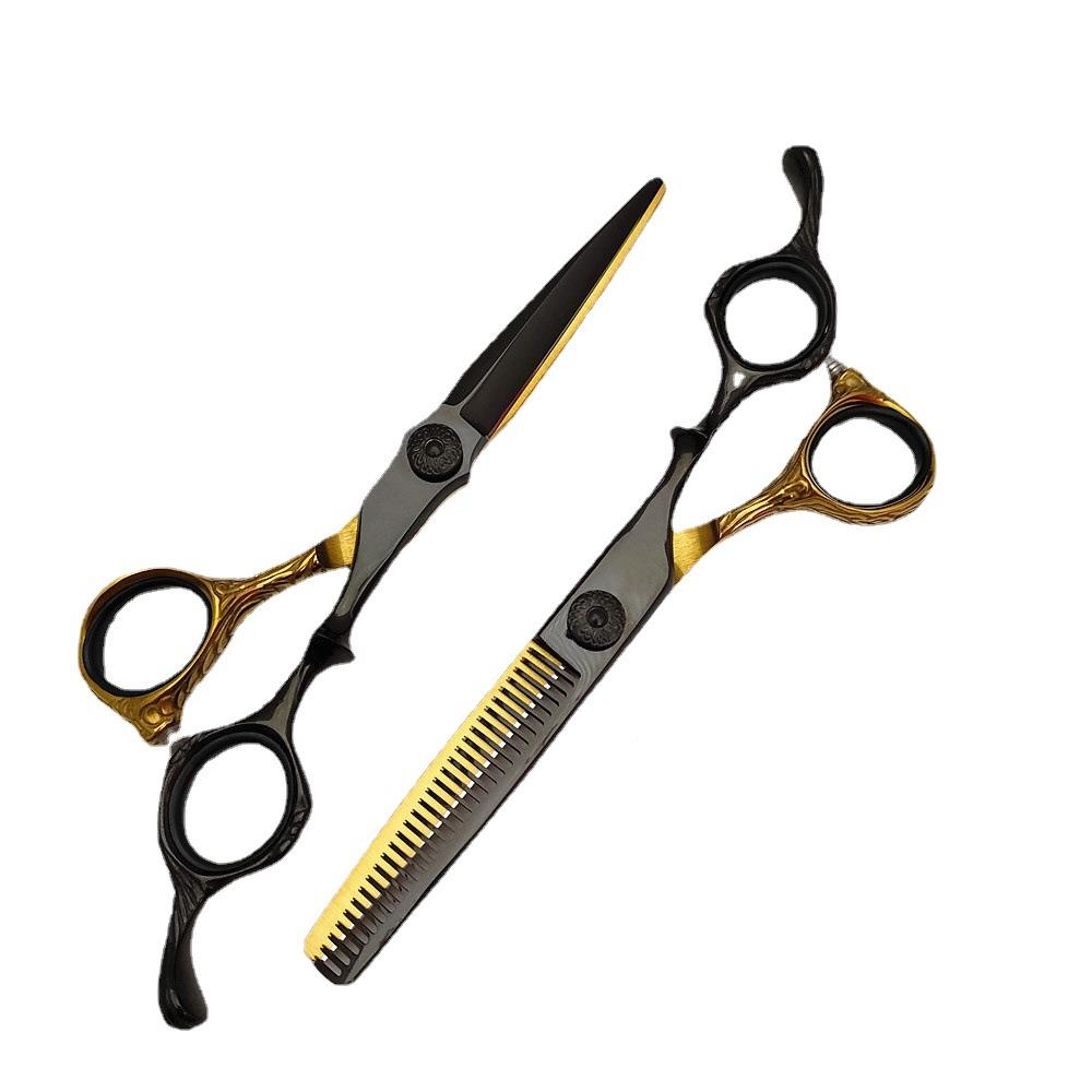 黑金美刀发剪剪HLU4-6.0寸理发剪JP40C发型师剪刀剑形刀厂