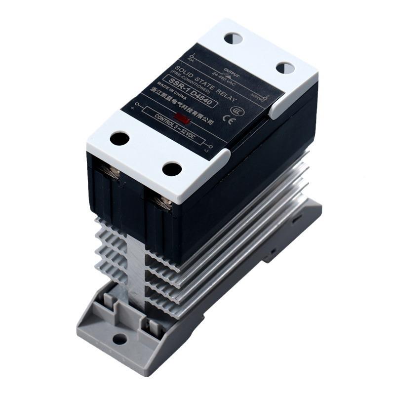 一体式小型单相固0态继电器24v0直直流控交流控交A流25/4DA/60A/1