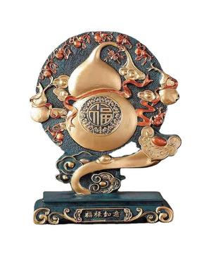 创意家居葫芦摆件简约玄关客厅酒柜书房桌面工艺装饰品小摆设手工