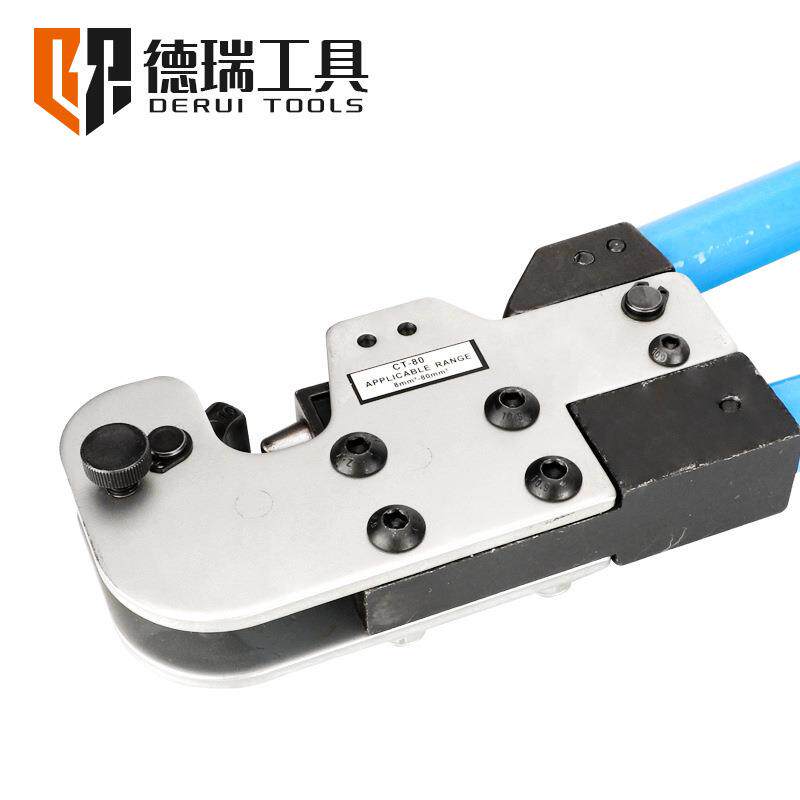 德瑞工具CT-80大型Y.O/DT/SC/C45裸端子压接钳手动长臂省力压线钳