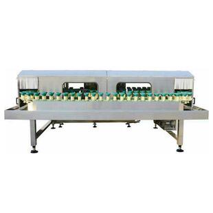 供应半自动双排冲瓶机六轮冲瓶空瓶一体机多瓶型玻璃瓶洗瓶机