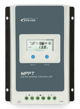 mppt太阳能控制器12v24v30a40aepever智能充放电光伏控制器