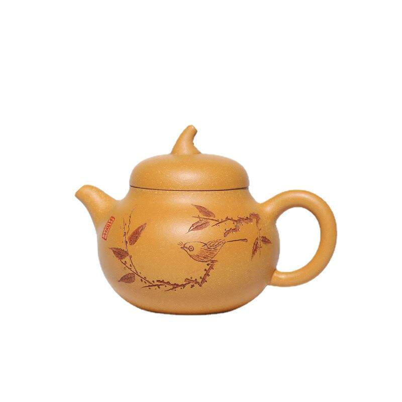 宜兴名家紫砂壶原产地直发家老料瓜壶茄茄段紫zj0816砂茶茶具藏套