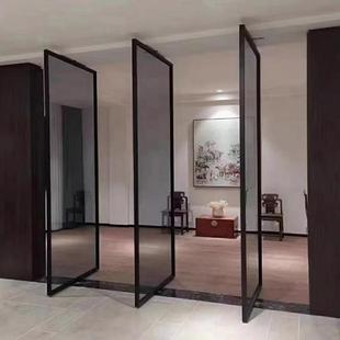 极窄办公展室厅过动中道轴玻璃转轴门无品牌/旋转门商场酒店电偏