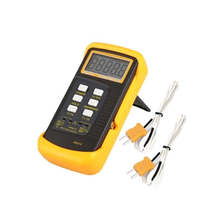 USB充电测温仪K型热电偶温度仪双通道温度计探针式工业温度仪