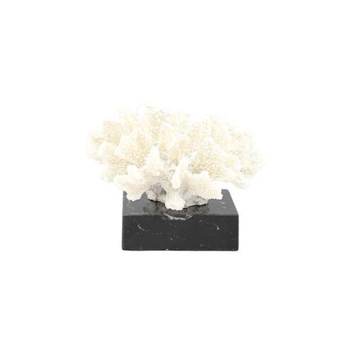 现代简约几何树脂白色珊瑚艺术装饰摆件玄关书房电视柜家居装饰品