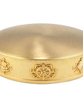 铜曼扎盘托盘曼茶罗藏式黄铜八吉祥修供曼扎修盘曼茶罗10cm