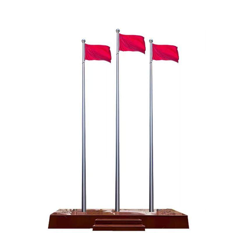 旗杆源头厂家锥形一体不锈钢手动电动公司学校加厚升旗杆