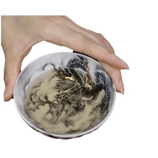 夫景杯红德镇YIA陶瓷主人杯矾墨龙普洱龙纹青花瓷品茗杯功茶具个