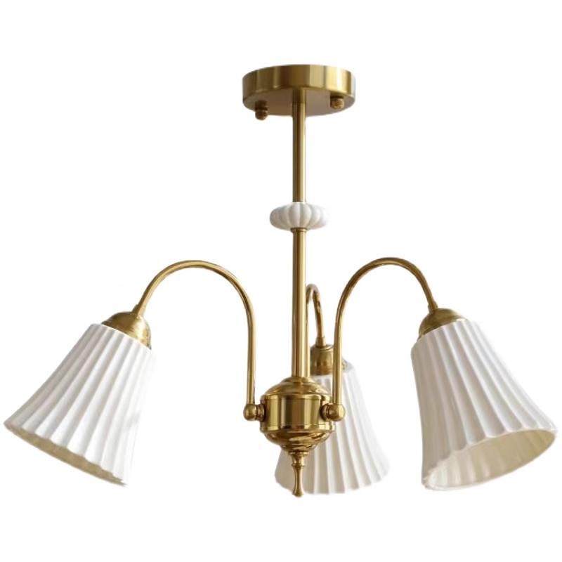 灯法式复古白色陶瓷厅吊灯美式全铜卧室餐SM-D440客厅主灯设计房,家装灯饰光源,智能吊灯,淘宝优惠券,粉丝福利购,淘宝优惠卷