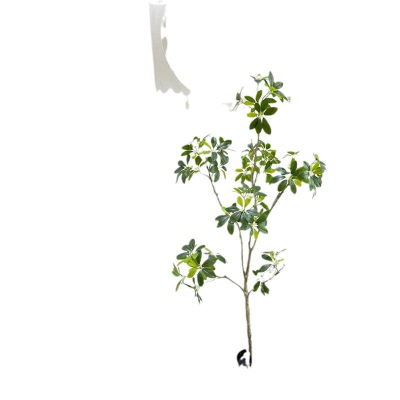轻奢酒高级摆感仿客真鸭脚木绿植室内厅店门OWB面装饰仿生植物件