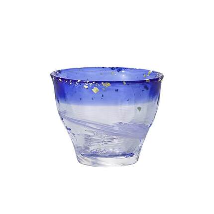 ADERIA清酒杯日本进口白酒杯玻璃杯日式茶杯手作彩色日式风情