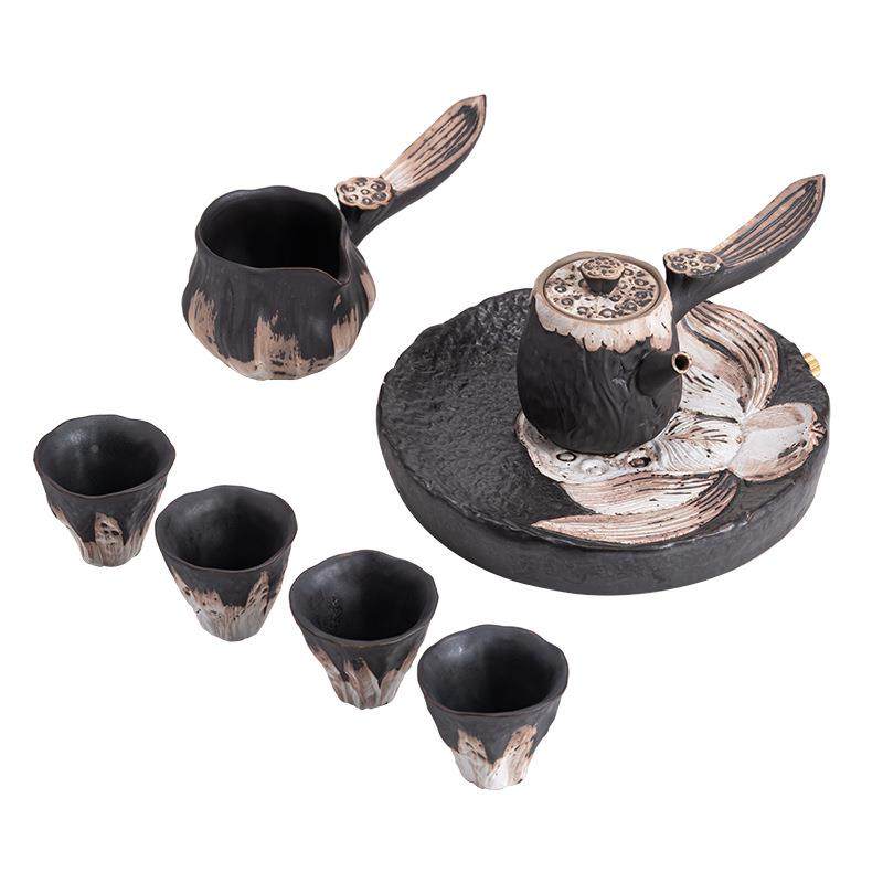 寂风陶手工粉引粗整套功夫具茶侘117套装家用复古套组实用商务伴,餐饮具,茶具礼盒,淘宝优惠券,粉丝福利购,淘宝优惠卷