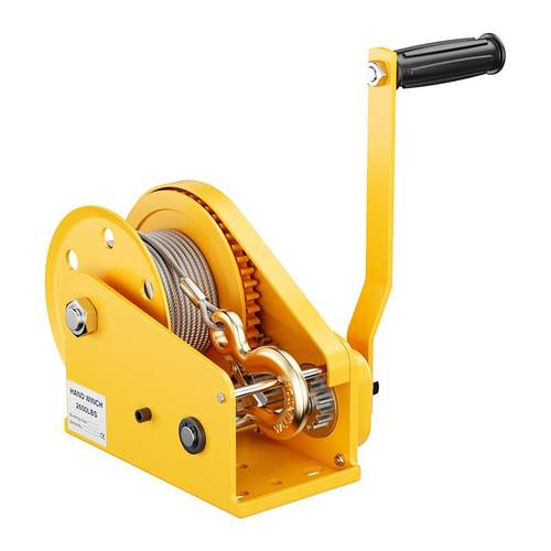 手摇绞盘手动绞车双向自锁刹车卷扬机升降吊机1200磅提升机1800磅