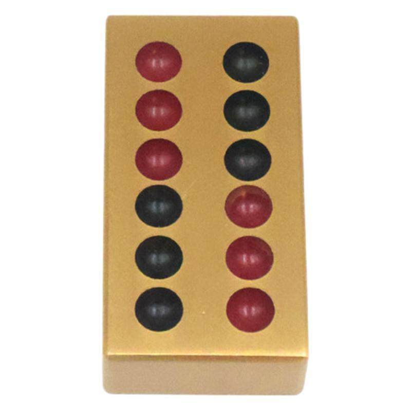 黄铜实心雕刻牌九通用家用娱乐牌骨牌天九创意精美摆件工艺礼品