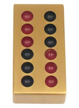 黄铜实心雕刻牌九通用家用娱乐牌骨牌天九创意精美摆件工艺礼品