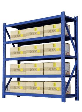 蓝色五层轻型货架仓储家用置物架储物架子库房多层仓库货架货架