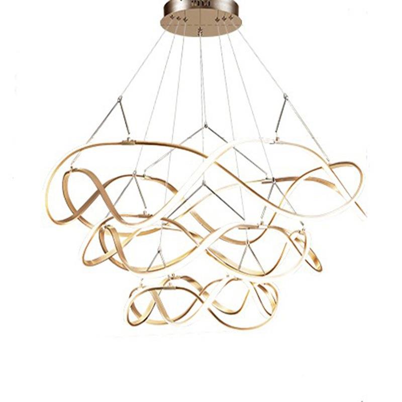 北欧轻奢客厅吊灯20年新款后2现代金色0餐厅卧室简约灯具LED节能