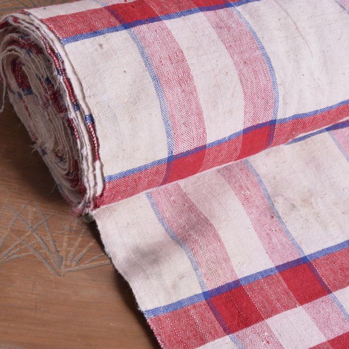 上海JOK全怀旧老物布件老布老粗布布棉手工纺织民国格子布床单布