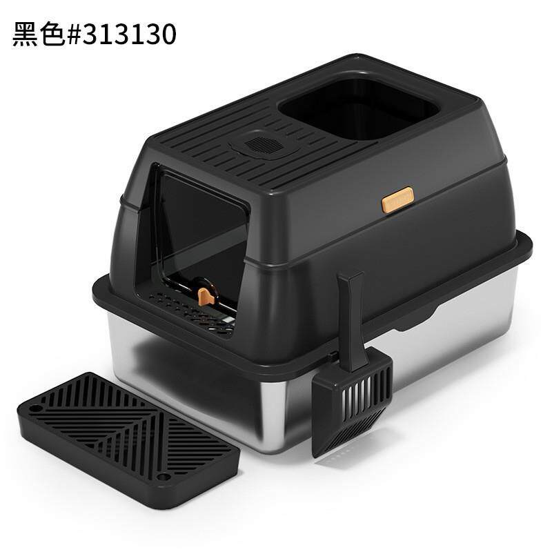 全封闭不锈钢猫砂盆大号防臭超大猫厕所封闭式猫沙盆宠物用品