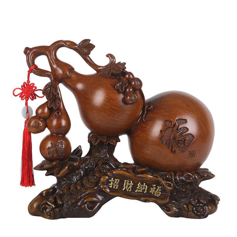 招财纳福葫芦摆件中式家居摆设酒柜创意客厅装饰乔迁礼物开业礼品