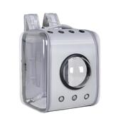 方形猫包2025新款 猫咪小狗外出便携宠物箱透气立体透明双肩宠物包