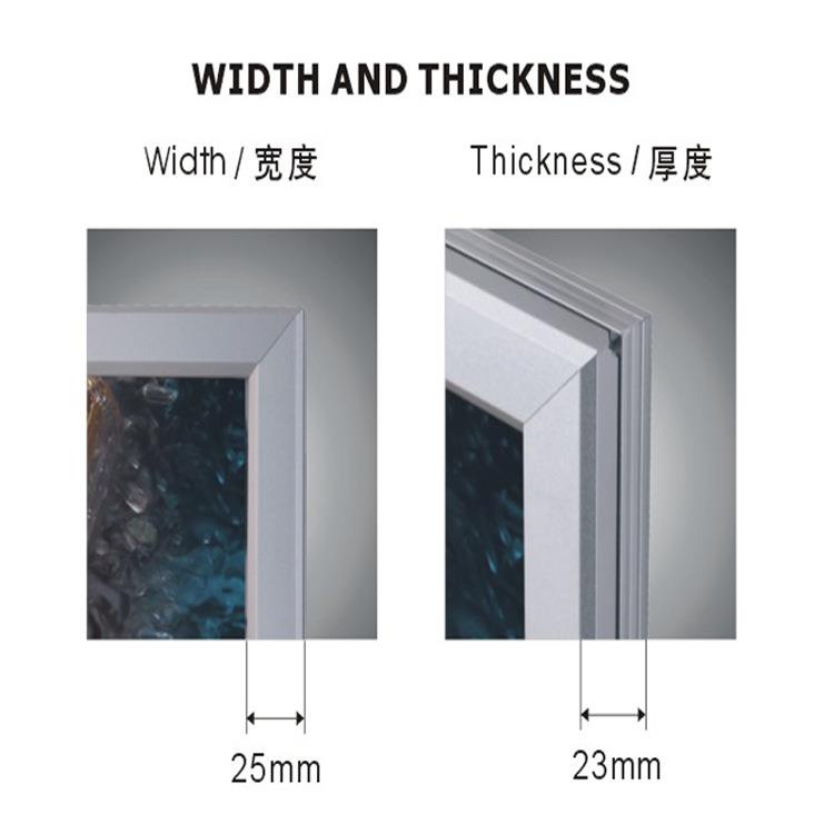 LED铝合金招牌灯箱16*24'''高品质led广告灯箱超薄翻盖海报灯箱