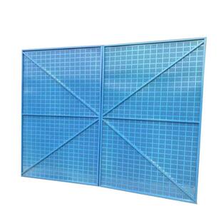 建筑爬架网工地施工安全防坠网蓝色冲孔防护网米字脚手架网片网格