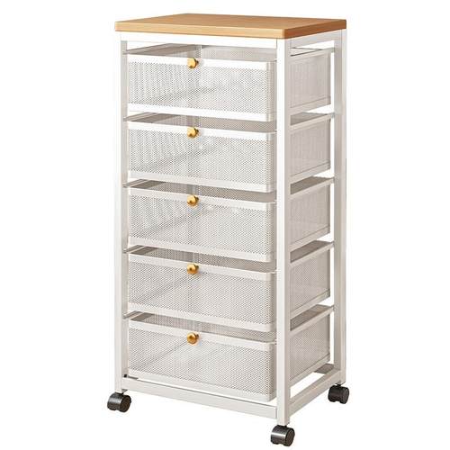 厨房蔬菜置物架菜篮子收纳架落地多层抽拉式多功能夹缝水果储物架