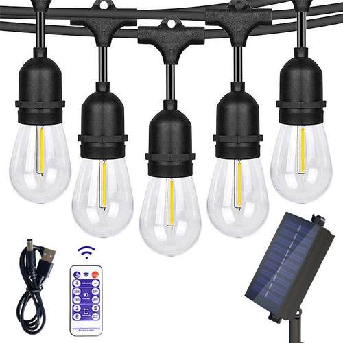 户外防水S14灯串民宿露营串灯氛围灯带庭院公园工程装饰灯