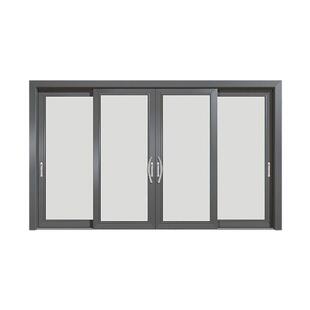 佛山112六轨系统推拉窗断桥铝铝合金平移封阳台卧室玻璃门窗厂