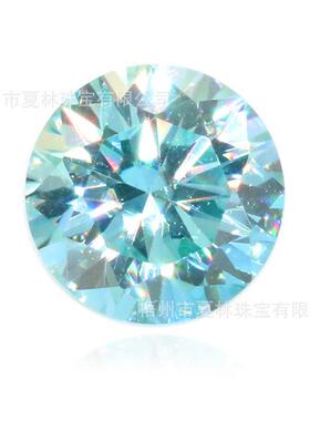 1克拉/袋蓝色圆形莫桑石厘石真空袋装小尺寸莫桑石现货