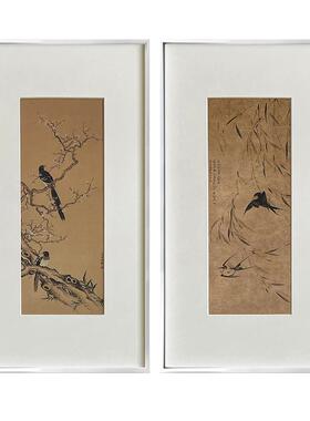 喜鹊双喜图宋代美装学客厅饰画中花鸟中挂古走廊尽YZ202412头书房