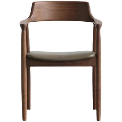 C-246(白蜡)北欧实木餐椅肯尼迪总统椅广岛6VC-2466椅木V咖啡店餐