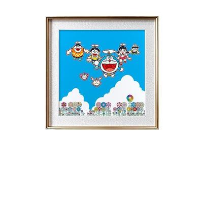 哆啦A餐厅装饰画儿童梦房卧壁床头室卡通挂画可爱创CRZ意客厅背景