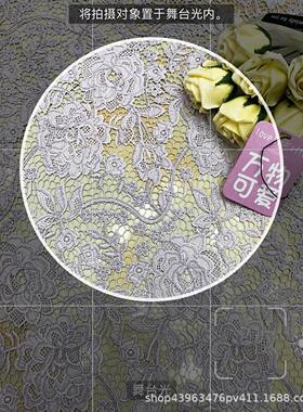 溶蕾丝GS7花边辅三料合一盘带绣勾绣珠管绳绣雕绣孔藏网水立体绣