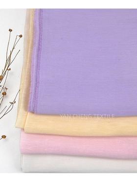 丝薄款真丝亚麻面料桑蚕亚布料麻24衫姆米真丝VFP亚麻衬连衣裙面