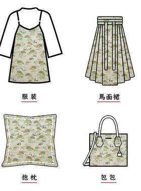 国马风熊猫金丝挺括外套感时装提JDL-O2-4花布新式童装秋冬甲色织